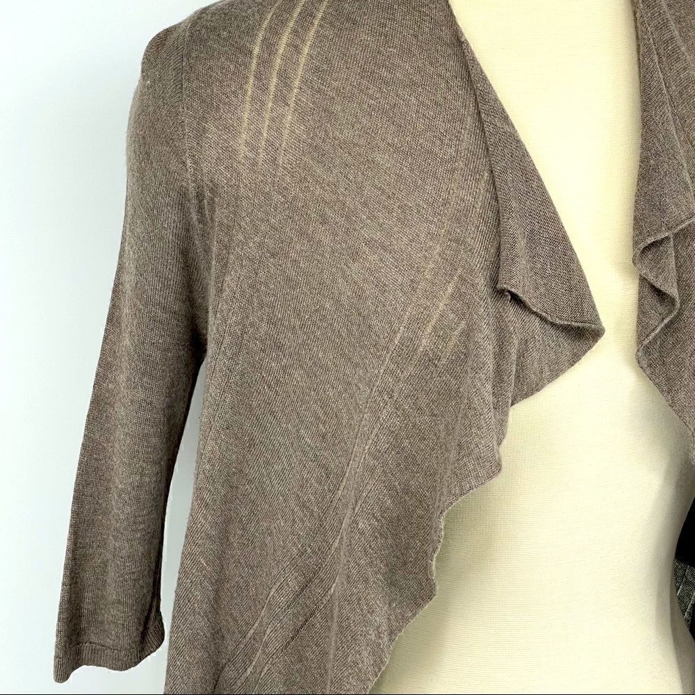 EXPRESS Open Front Waterfall Cardigan - Picture 6 of 10